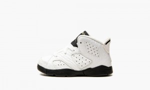 Nike Air Jordan 6 Premium 'MOTORSPORT' Kids Shoes White / Black | 612785-OSY