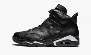 Nike Air Jordan 6 Retro 'Black Cat' Mens Shoes Black / White | 240165-EUX