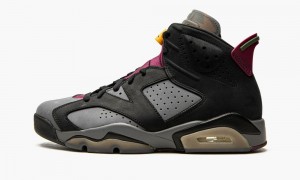 Nike Air Jordan 6 Retro 'Bordeaux' Mens Shoes Black / Deep Grey | 432871-XSN