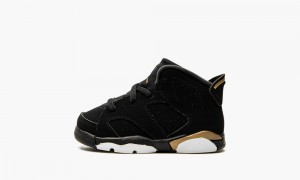 Nike Air Jordan 6 Retro DMP TD 'DMP' Kids Shoes Black / Metal Gold / Black | 295473-OFW