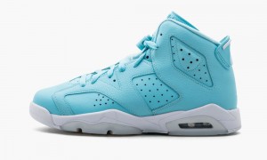 Nike Air Jordan 6 Retro GG 'Still Blue' Kids Shoes Blue / White | 804192-DKQ