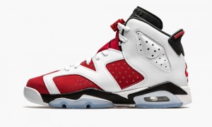 Nike Air Jordan 6 Retro GS 'Carmine' Kids Shoes Black / White / Red | 471695-FJG