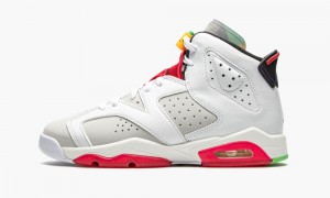 Nike Air Jordan 6 Retro GS 'Hare' Kids Shoes Grey / Black / White | 576830-EYL