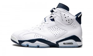 Nike Air Jordan 6 Retro 'Midnight Navy 2022' Mens Shoes White / Navy | 031452-DSE