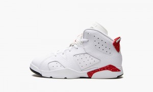 Nike Air Jordan 6 Retro PS 'Red Oreo' Kids Shoes White / Red / Black | 290576-PWJ