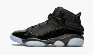 Nike Air Jordan 6 Rings 'Black Ice' Mens Shoes Black | 471382-YFA