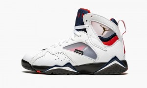 Nike Air Jordan 7 'PSG - Paris Saint Germain' Mens Shoes White / Navy / Royal | 892704-FBN