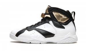 Nike Air Jordan 7 Retro C&C 'Champagne' Mens Shoes White / Metal Gold / Black | 251067-VGR