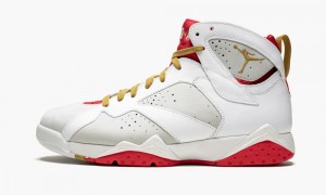 Nike Air Jordan 7 Retro YOTR 'Year Of The Rabbit' Mens Shoes White | 175430-NYD