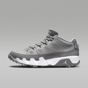 Nike Air Jordan 9 G Mens Shoes Grey / White | 543289-ZEI