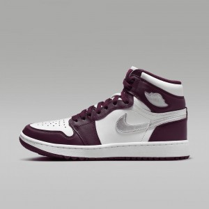 Nike Air Jordan I High G Mens Shoes White / Black | 980624-XJA