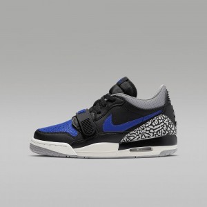 Nike Air Jordan Legacy 312 Low Kids Shoes Black / Blue | 465081-UJY