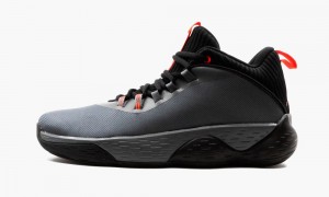 Nike Air Jordan Super Fly Mvp Low Mens Shoes Grey / Black / Light Red | 015437-FHN