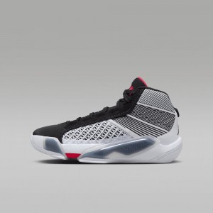 Nike Air Jordan XXXVIII Kids Shoes White / Black / Red | 261579-UIE