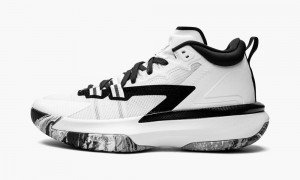 Nike Air Jordan Zion 1 TB Mens Shoes White / Black | 678153-SUL