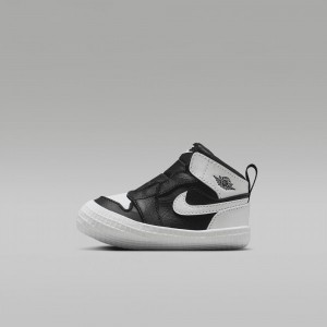 Nike Jordan 1 Kids Shoes Black / White | 264591-UFH