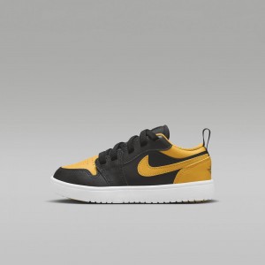 Nike Jordan 1 Low Alt Kids Shoes Black / Yellow | 350741-UIJ