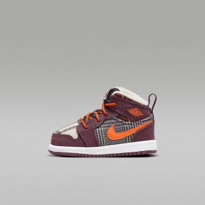 Nike Jordan 1 Mid SE Kids Shoes Fuchsia | 019368-TJP