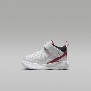 Nike Jordan Max Aura 5 Kids Shoes White / Red | 569481-VQR