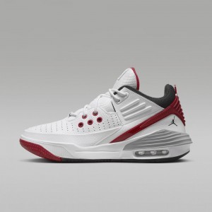 Nike Jordan Max Aura 5 Mens Shoes White / Red | 018372-SGN