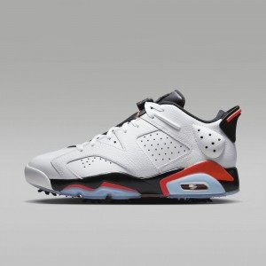 Nike Jordan Retro 6 G Mens Shoes White / Red | 456981-YBQ