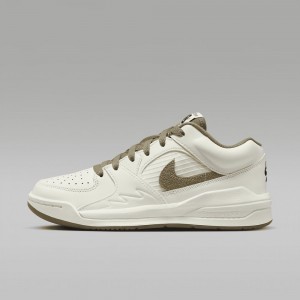 Nike Jordan Stadium 90 Womens Shoes White / Olive | 631580-KNM