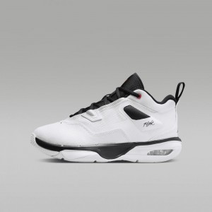 Nike Jordan Stay Loyal 3 Kids Shoes White / Black | 624803-LFO