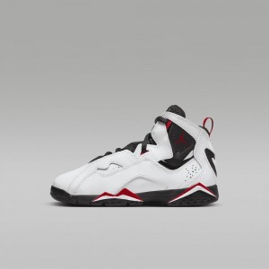 Nike Jordan True Flight Kids Shoes White / Black / Red | 783210-KPN