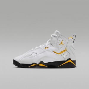 Nike Jordan True Flight Kids Shoes White / Black | 097458-VJE