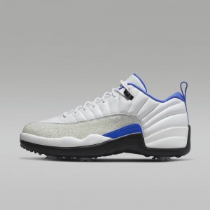 Nike Jordan XII G Mens Shoes White / Royal / Black | 182960-WON