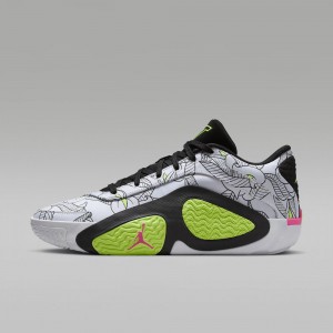 Nike Tatum 2 Mens Shoes White / Black / Pink | 058197-QDB