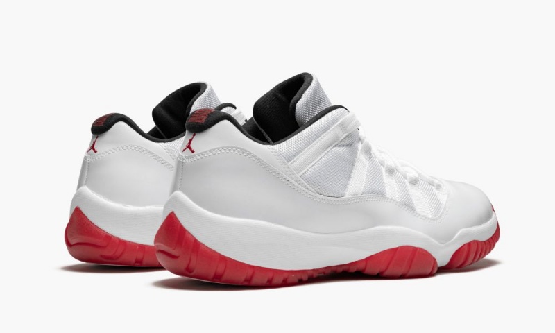 Nike Air Jordan 11 Retro Low 'White/Varsity Red' Mens Shoes White / Red / Black | 912650-MJF