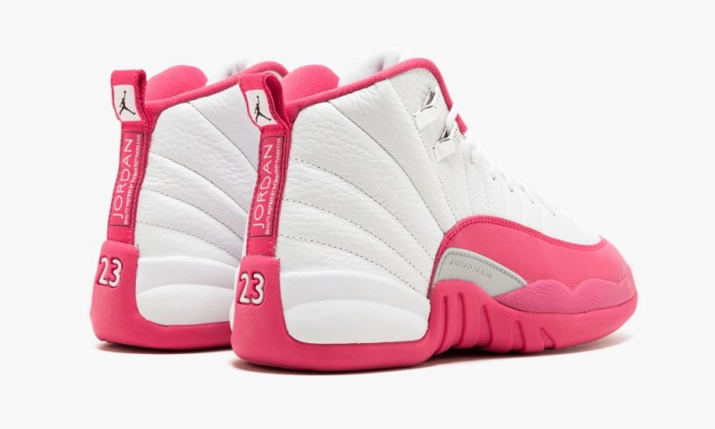 Nike Air Jordan 12 Retro GG 'Valentine's Day' Kids Shoes White / Pink / Silver | 301726-ZDI