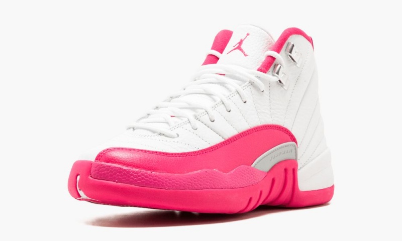 Nike Air Jordan 12 Retro GG 'Valentine's Day' Kids Shoes White / Pink / Silver | 301726-ZDI