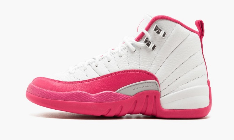 Nike Air Jordan 12 Retro GG \'Valentine's Day\' Kids Shoes White / Pink / Silver | 301726-ZDI