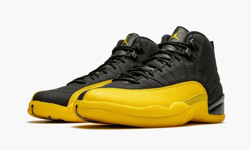 Nike Air Jordan 12 Retro 'University Gold' Mens Shoes Black / Black / Gold | 170329-UDY