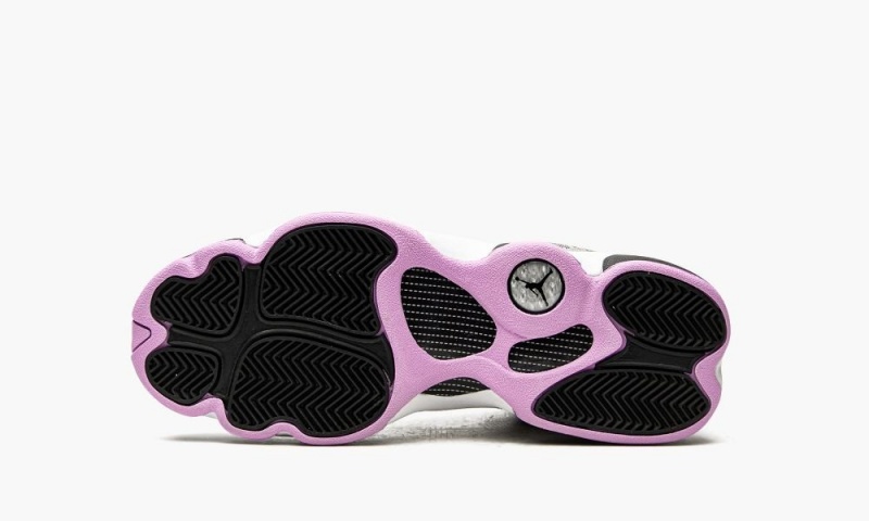 Nike Air Jordan 13 Retro GS 'Houndstooth' Kids Shoes White / Black / Purple / Metal | 654102-YPH