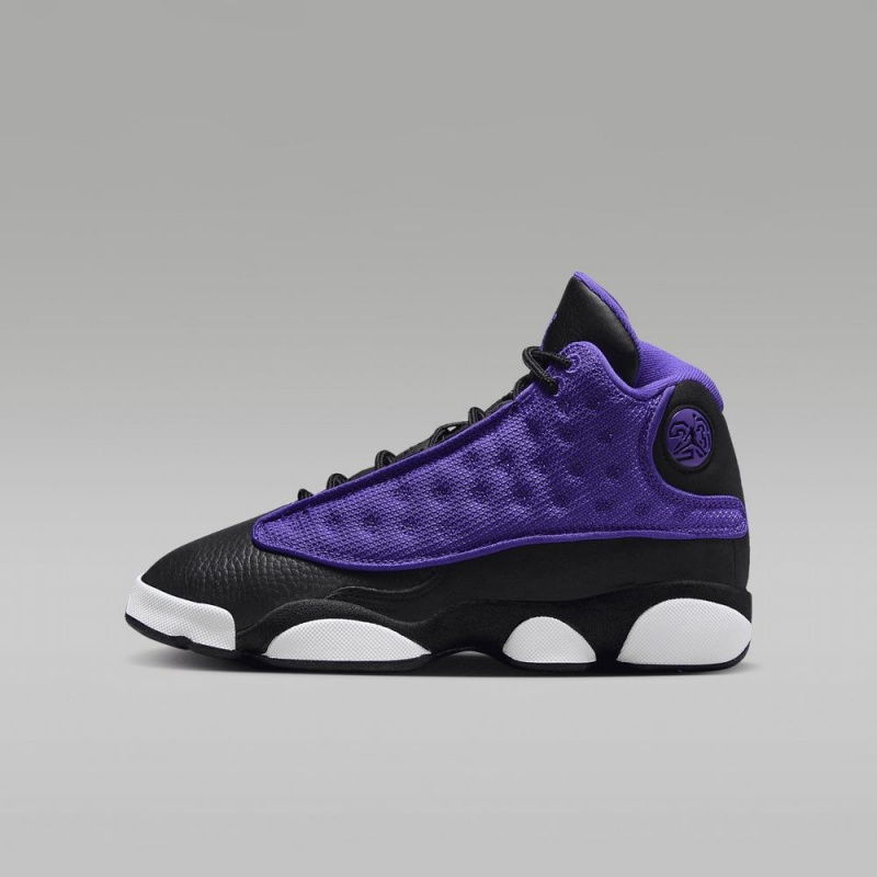 Nike Air Jordan 13 Retro Kids Shoes Purple / Black | 394176-AIY