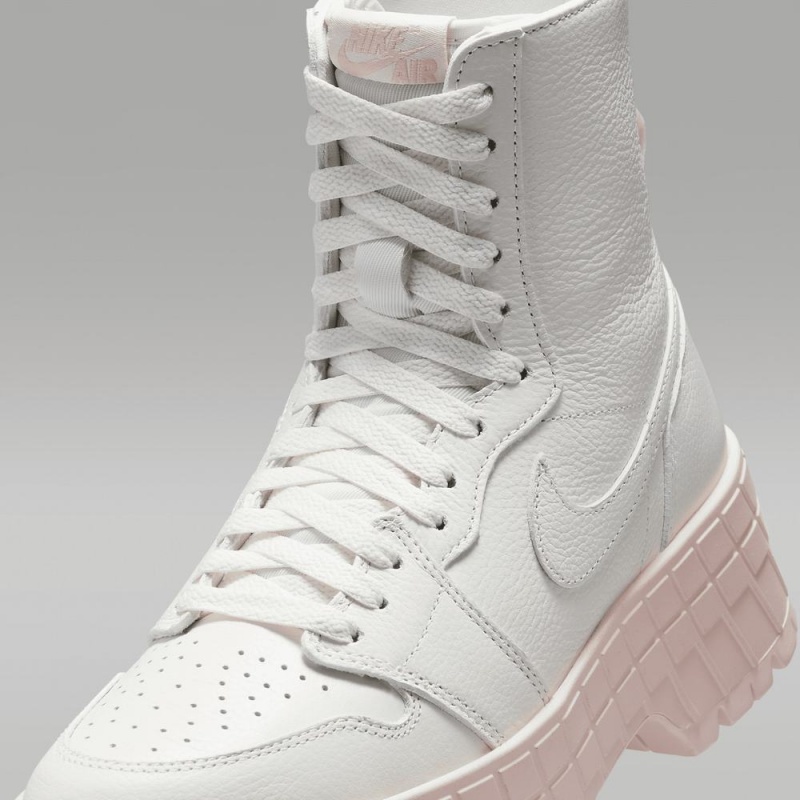 Nike Air Jordan 1 Brooklyn Womens Shoes White / Pink | 820657-RAC