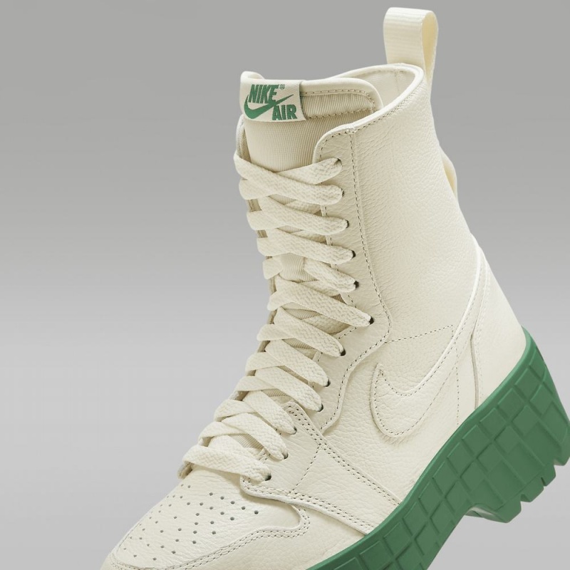 Nike Air Jordan 1 Brooklyn Womens Shoes White / Green | 621409-OWY