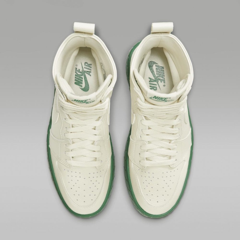 Nike Air Jordan 1 Brooklyn Womens Shoes White / Green | 621409-OWY