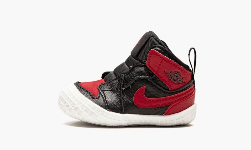 Nike Air Jordan 1 Crib Bootie \'BRED\' Kids Shoes Black / Red | 674592-QSH