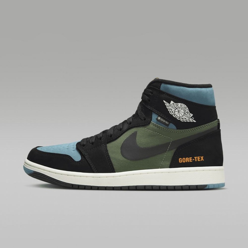 Nike Air Jordan 1 Element Mens Shoes Black / Blue / Olive | 819045-BEU