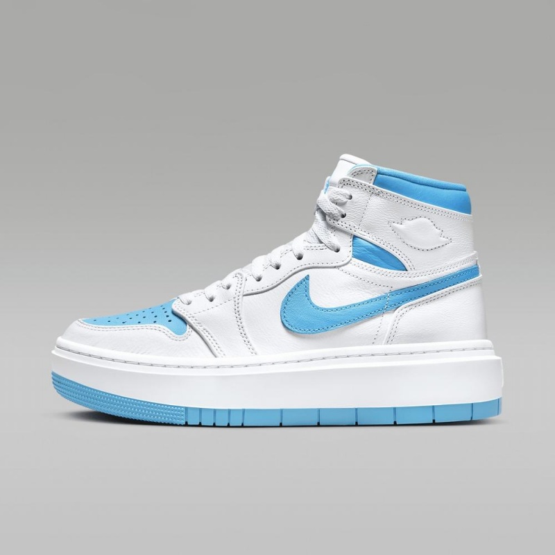 Nike Air Jordan 1 Elevate High Womens Shoes White / White / Dark Blue | 815406-AQG