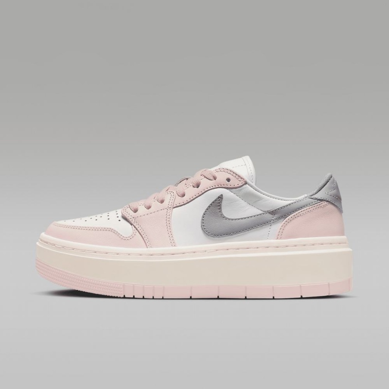 Nike Air Jordan 1 Elevate Low Womens Shoes Pink / White | 624031-CQL