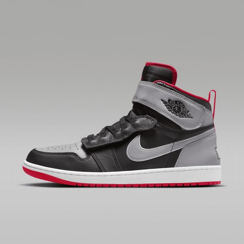 Nike Air Jordan 1 Hi FlyEase Mens Shoes Grey / Black | 748560-BHD