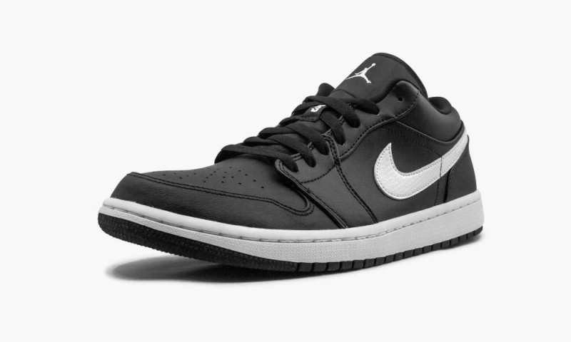 Nike Air Jordan 1 Low 'Black/White' Womens Shoes Black / White | 403625-CRW