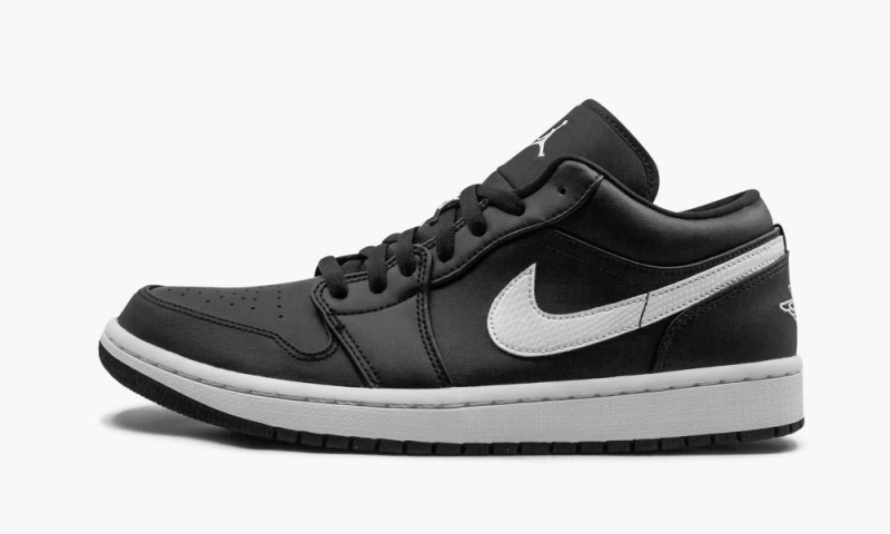 Nike Air Jordan 1 Low \'Black/White\' Womens Shoes Black / White | 403625-CRW