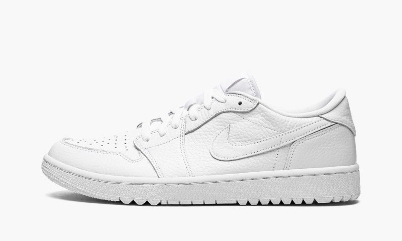 Nike Air Jordan 1 Low Golf \'Triple White\' Mens Shoes White | 801437-TJD