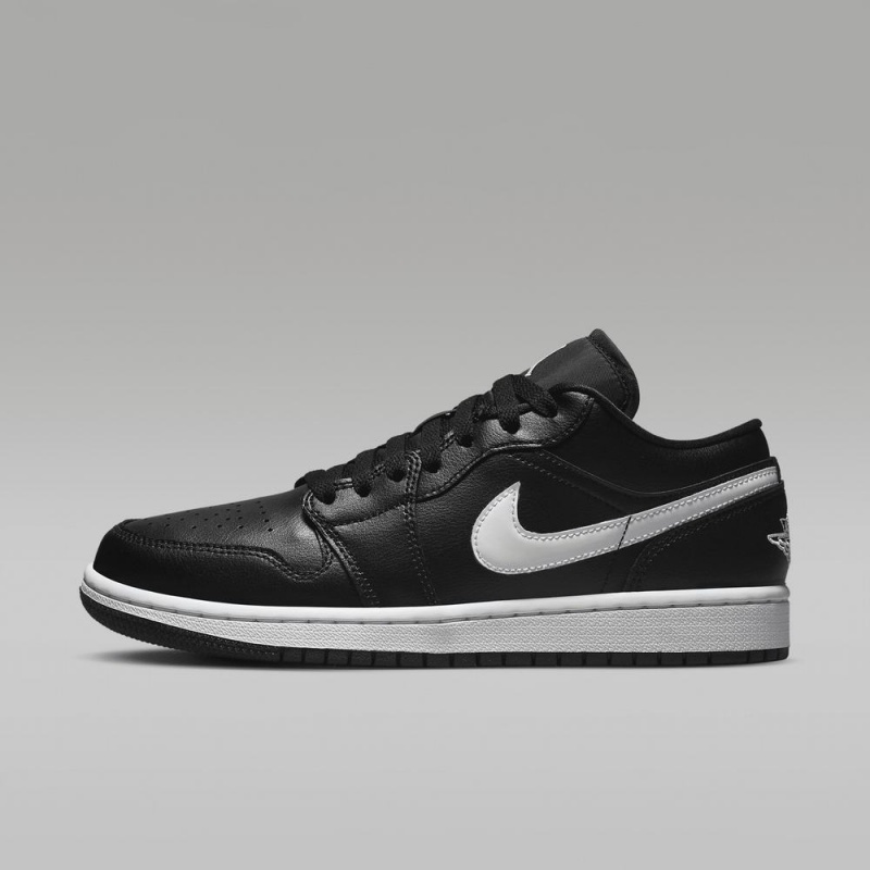 Nike Air Jordan 1 Low Mens Shoes Black | 103679-NME